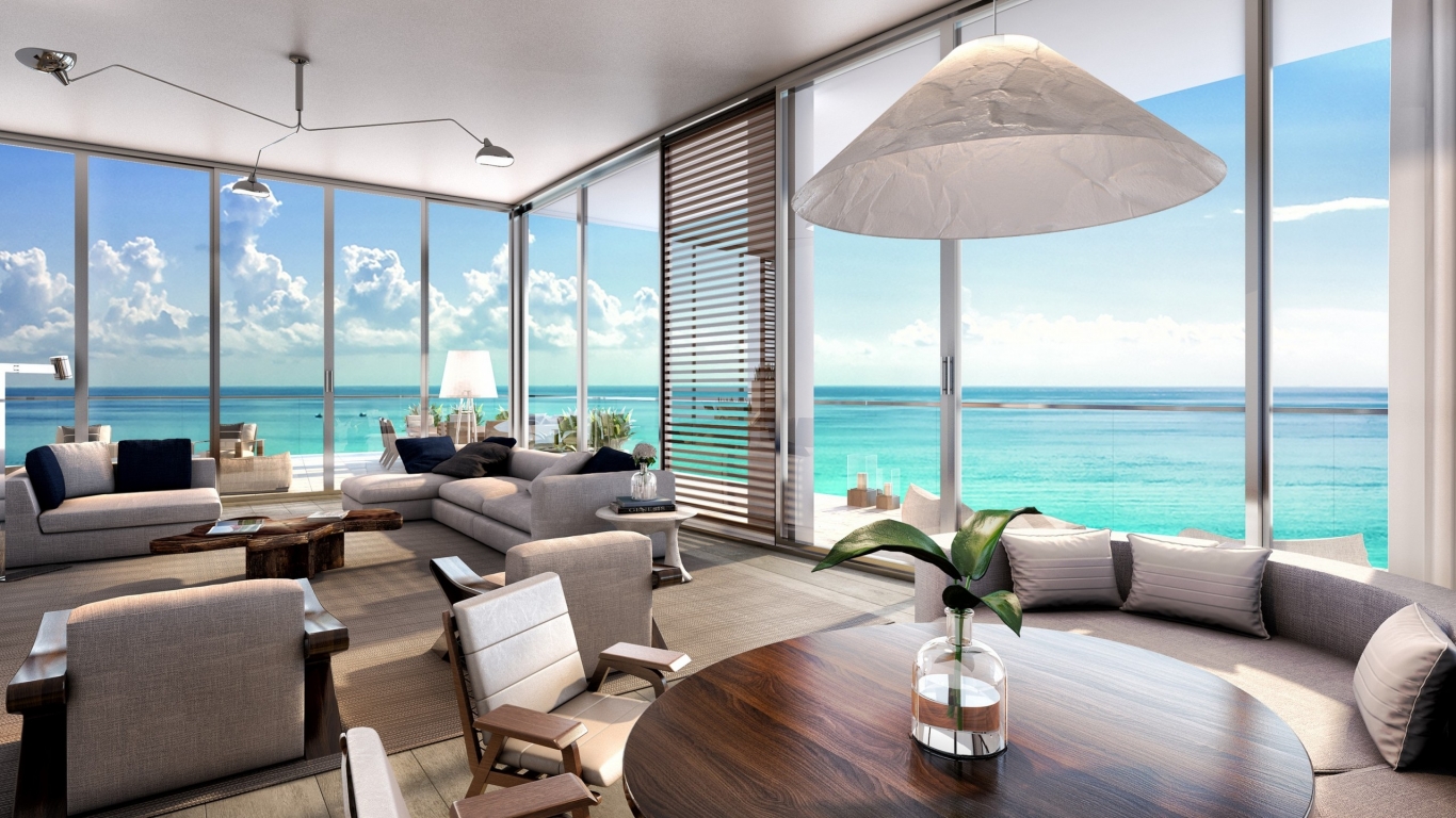 Living Room Beach Residences for 1366 x 768 HDTV resolution