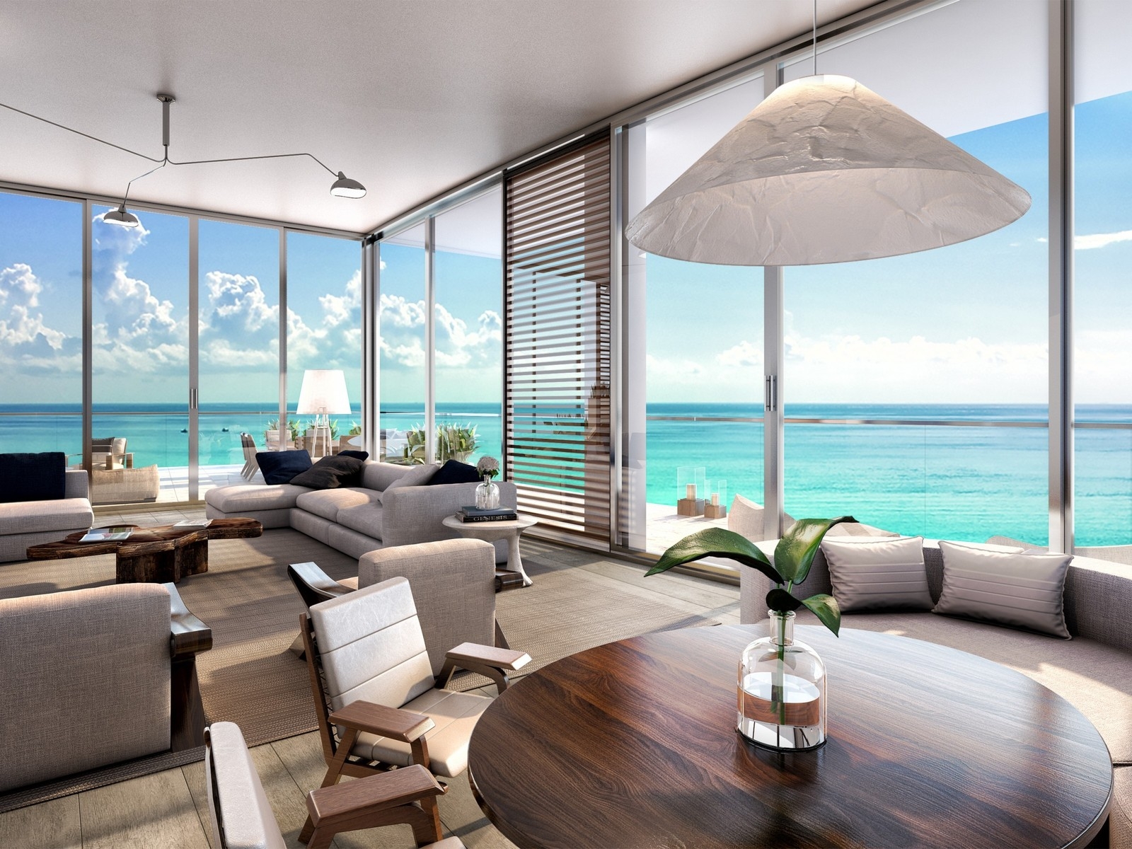 Living Room Beach Residences for 1600 x 1200 resolution