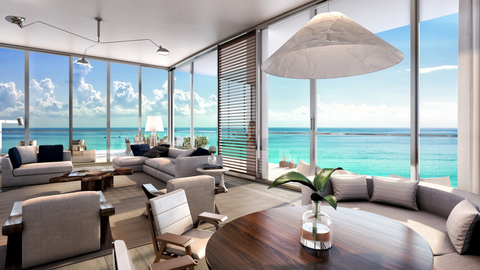 Living Room Beach Residences for 1600 x 900 HDTV resolution