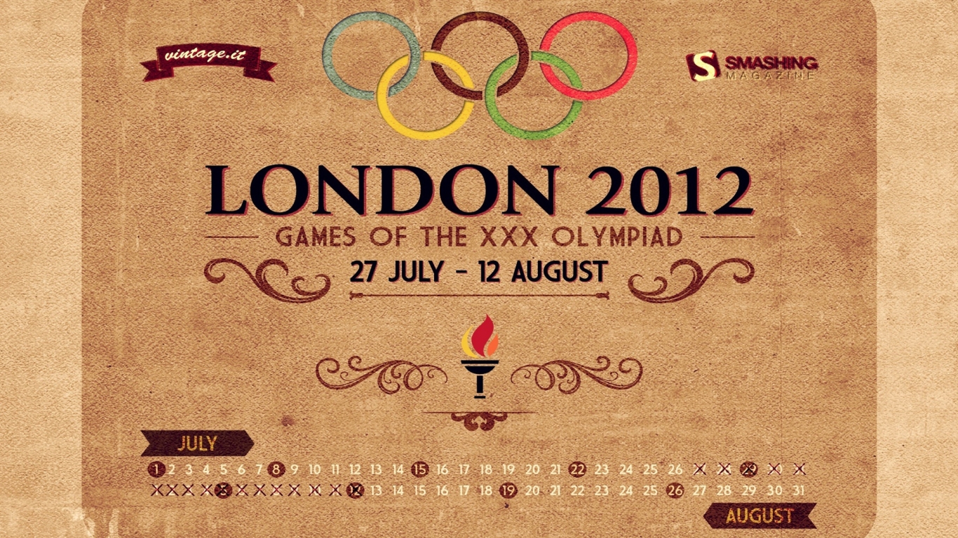 London 2012 Olympics for 1366 x 768 HDTV resolution