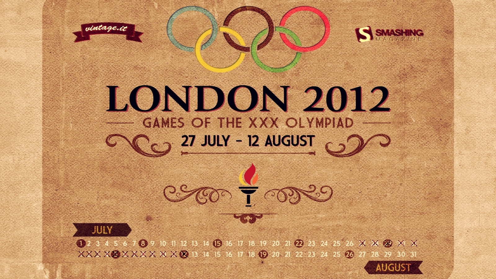 London 2012 Olympics for 1600 x 900 HDTV resolution