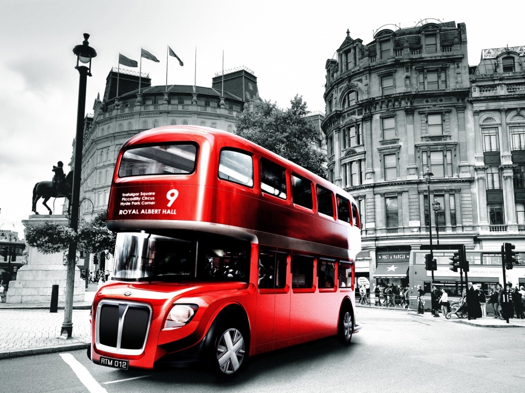London Bus Design for 1024 x 768 resolution