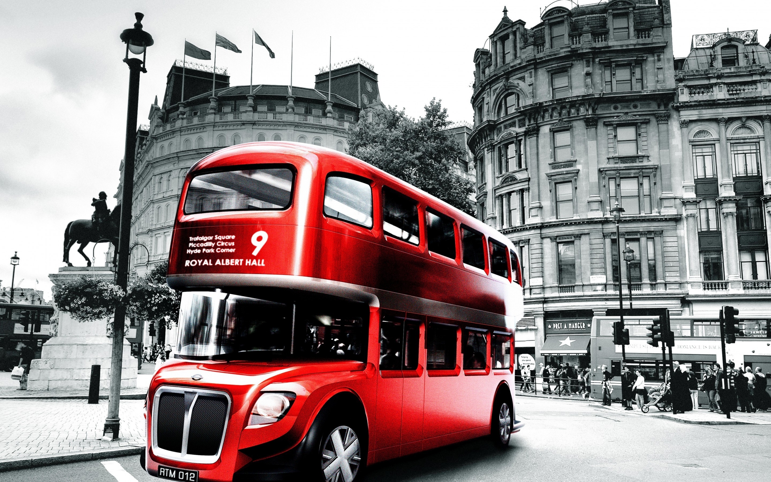 London Bus Design for 2560 x 1600 widescreen resolution
