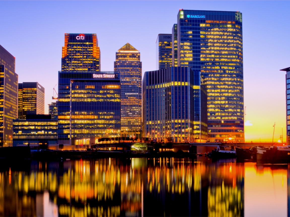 London Canary Wharf for 1152 x 864 resolution