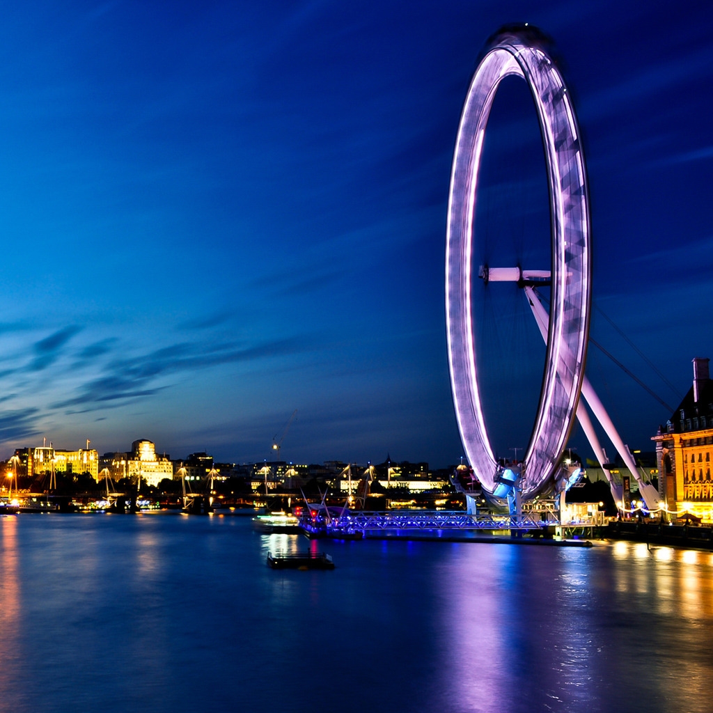 London Eye View for 1024 x 1024 iPad resolution