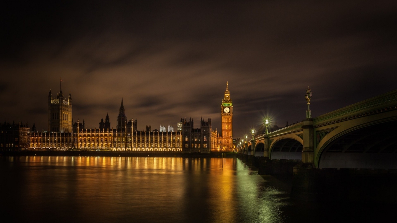 London Palace of Westminster for 1280 x 720 HDTV 720p resolution