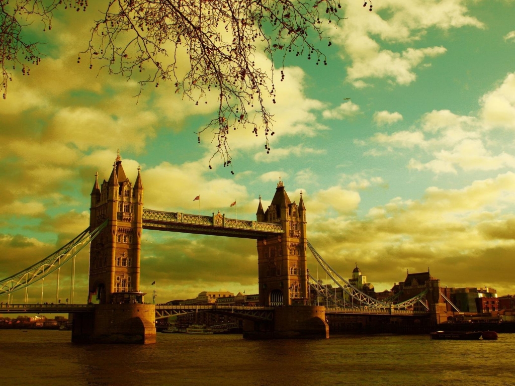 London Tower Bridge for 1024 x 768 resolution
