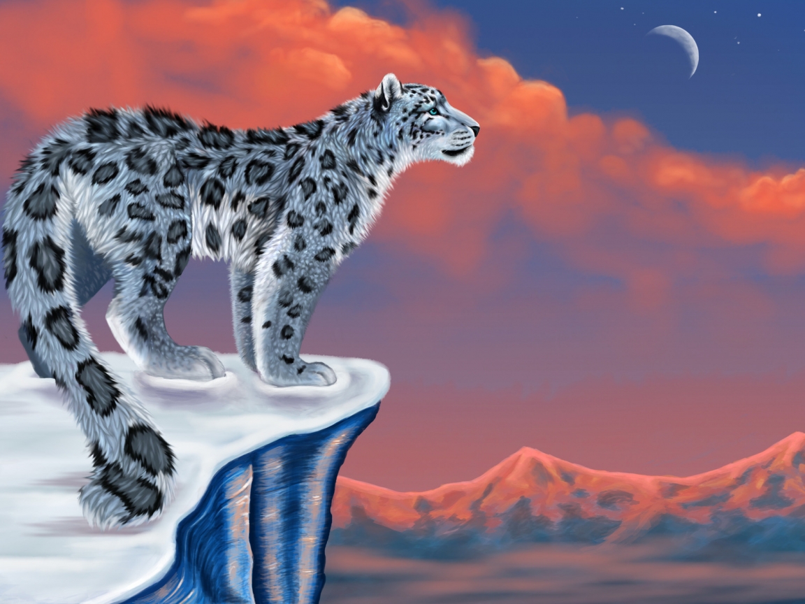 Lonely Leopard for 1152 x 864 resolution