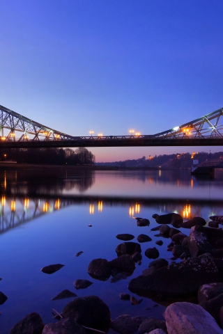 Loschwitz Bridge Germany for 320 x 480 iPhone resolution