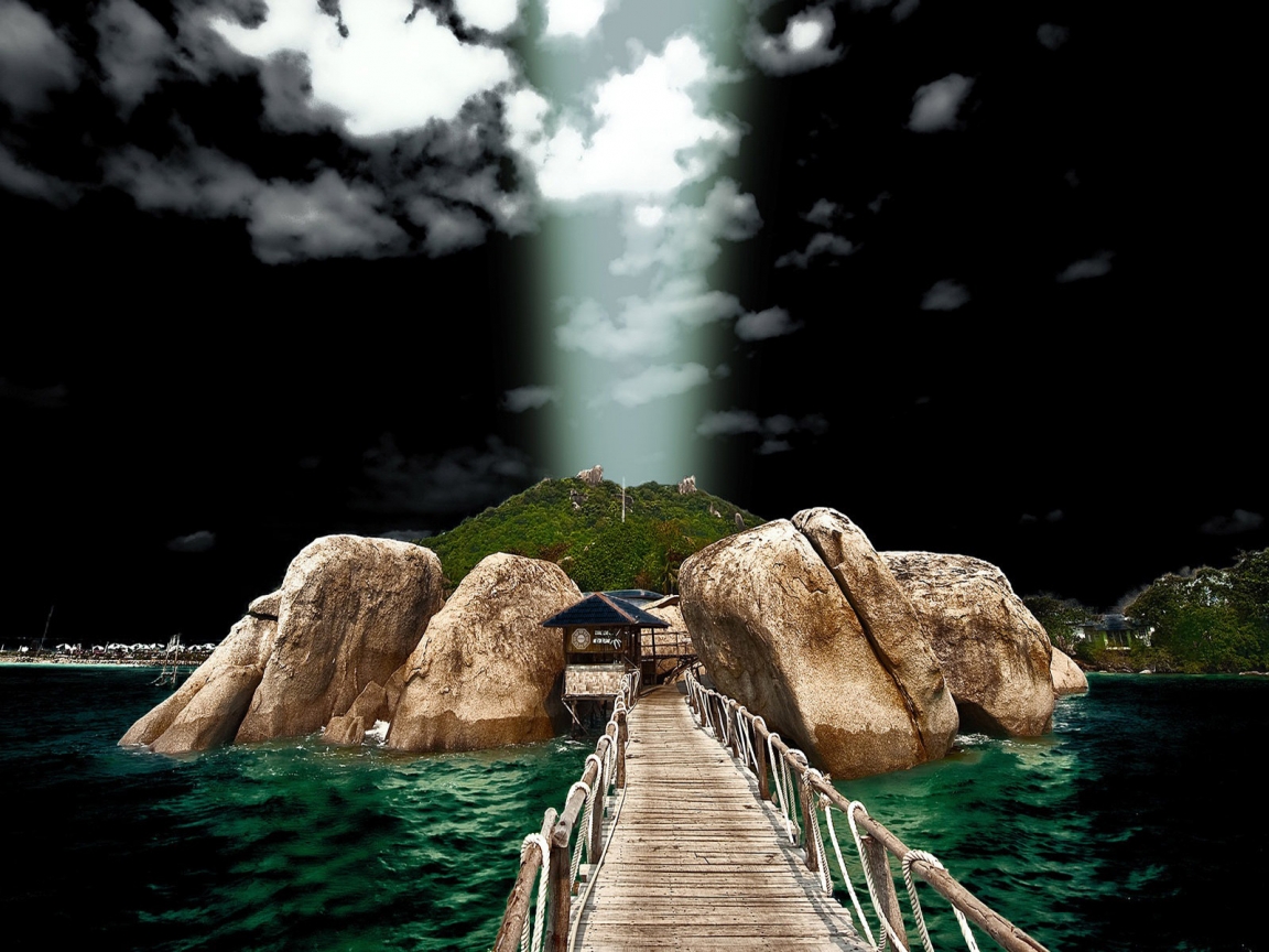 Lost Island for 1152 x 864 resolution