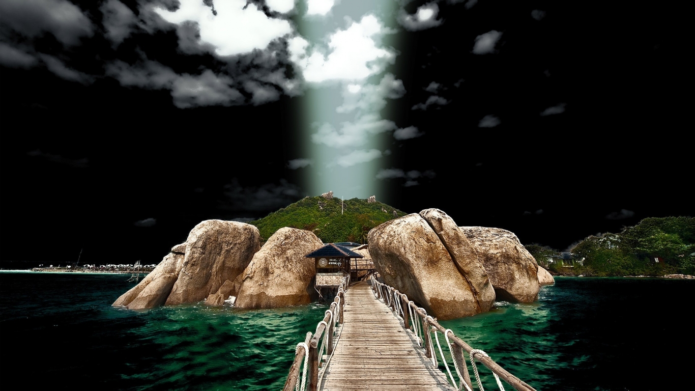 Lost Island for 1366 x 768 HDTV resolution