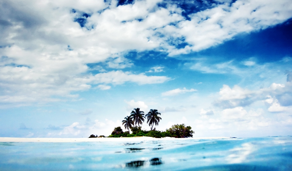 Lost Palm Island for 1024 x 600 widescreen resolution