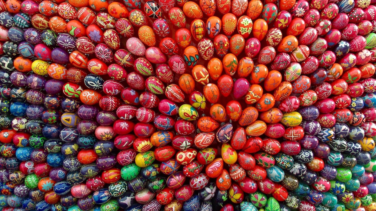 Lots of Easter Eggs for 1280 x 720 HDTV 720p resolution