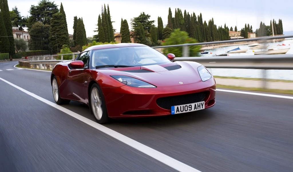 Lotus Evora Red for 1024 x 600 widescreen resolution