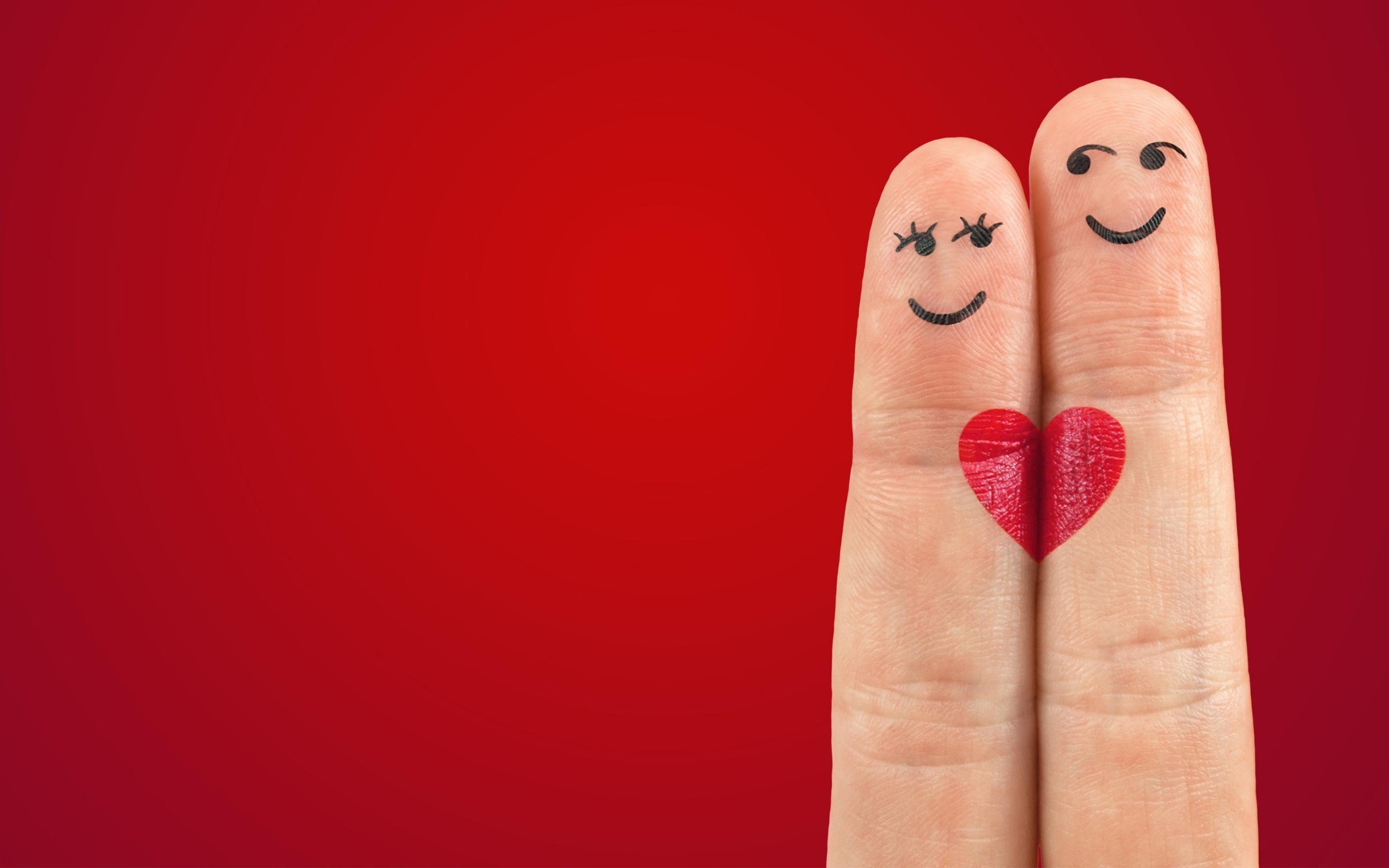 Love Fingers Valentines Days for 2560 x 1600 widescreen resolution