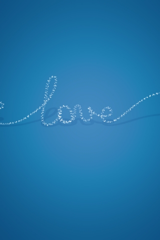 Love Font for 320 x 480 iPhone resolution