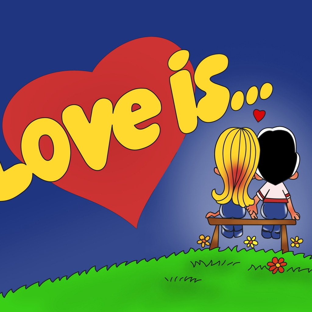 Love is for 1024 x 1024 iPad resolution