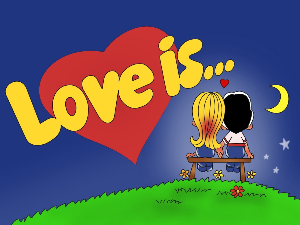 Love is for 1024 x 768 resolution