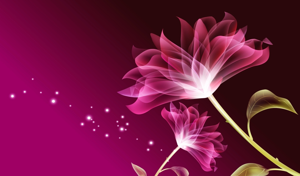 Love Purple Flower for 1024 x 600 widescreen resolution