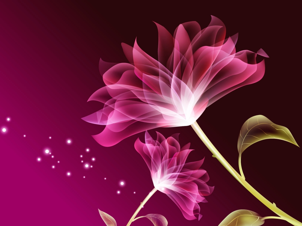 Love Purple Flower for 1024 x 768 resolution