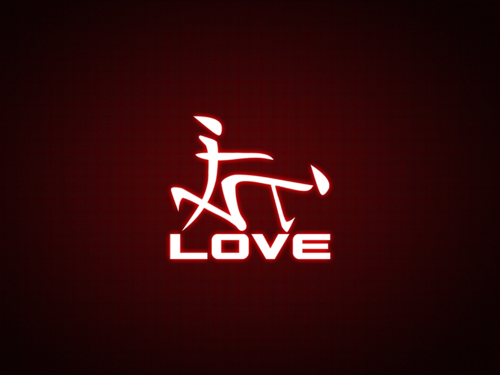 Love Sign for 1024 x 768 resolution