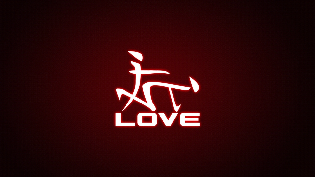 Love Sign for 1280 x 720 HDTV 720p resolution