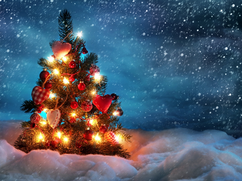 Lovely Christmas Tree for 1024 x 768 resolution