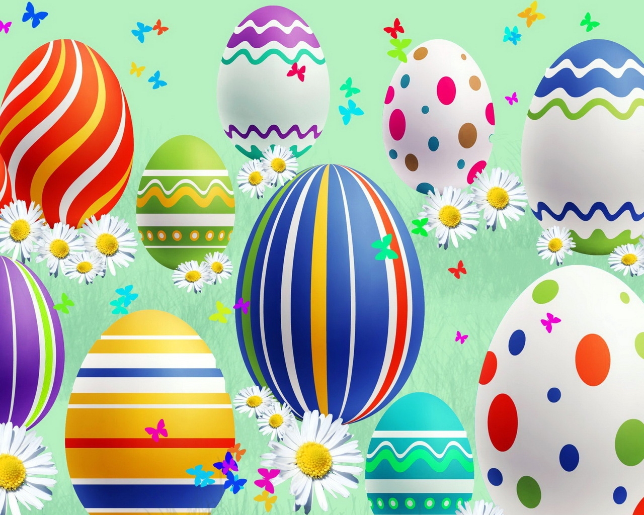 Lovely Easter Eggs for 1280 x 1024 resolution