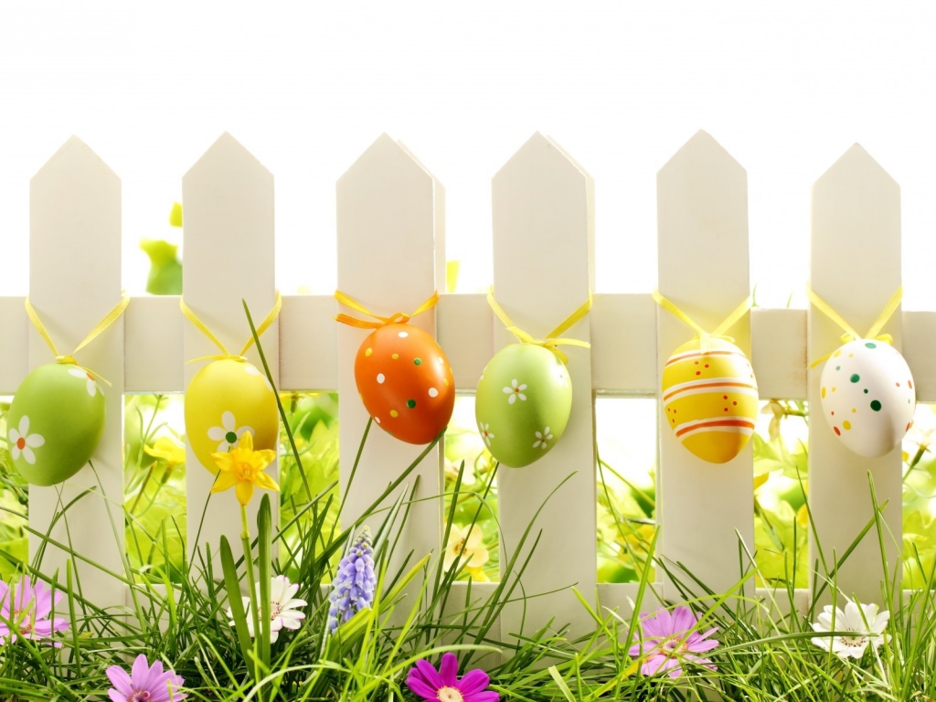 Lovely Easter Eggs Decoration for 1024 x 768 resolution