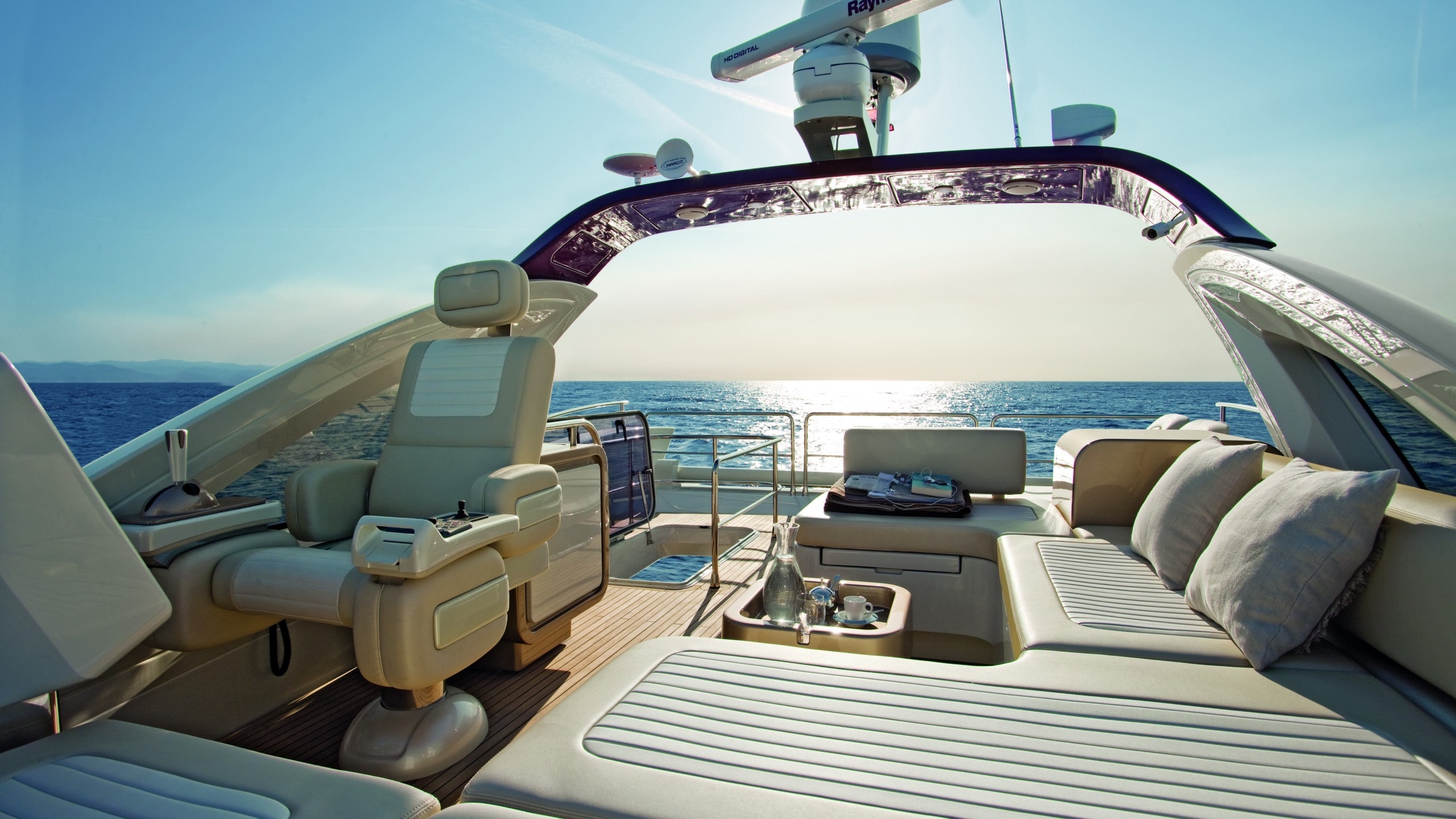 Lovely Luxury Yacht for 2560x1440 HDTV resolution