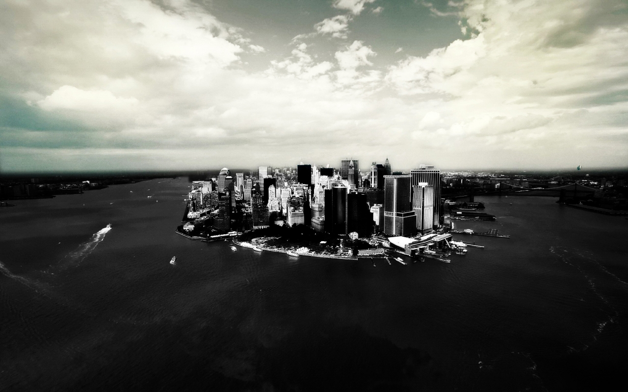 Lower Manhattan for 1280 x 800 widescreen resolution