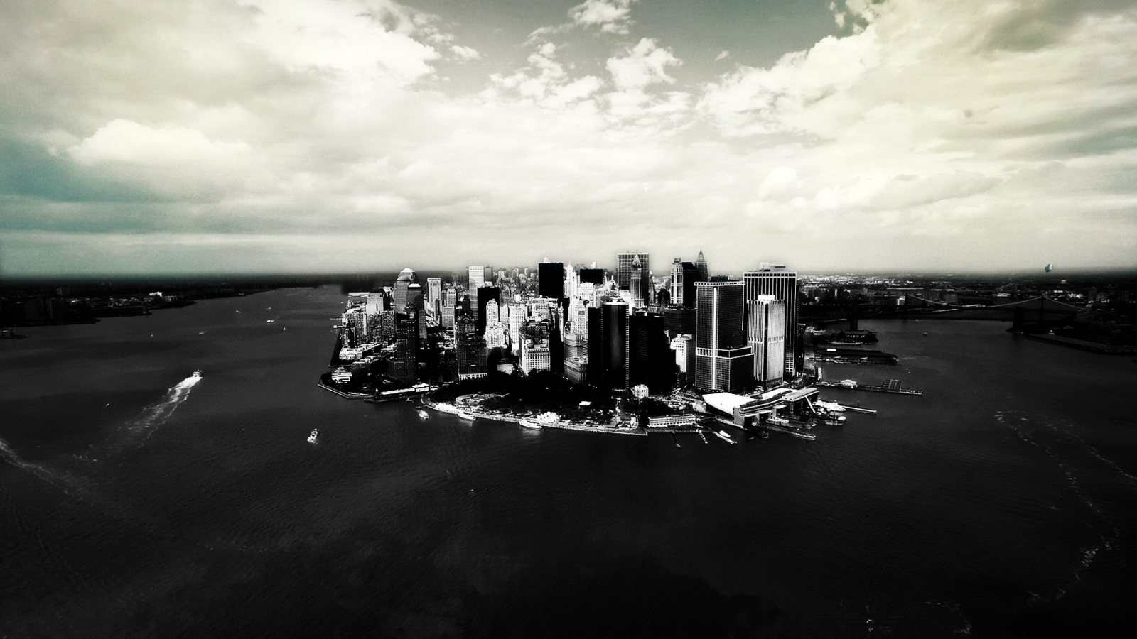 Lower Manhattan for 1600 x 900 HDTV resolution