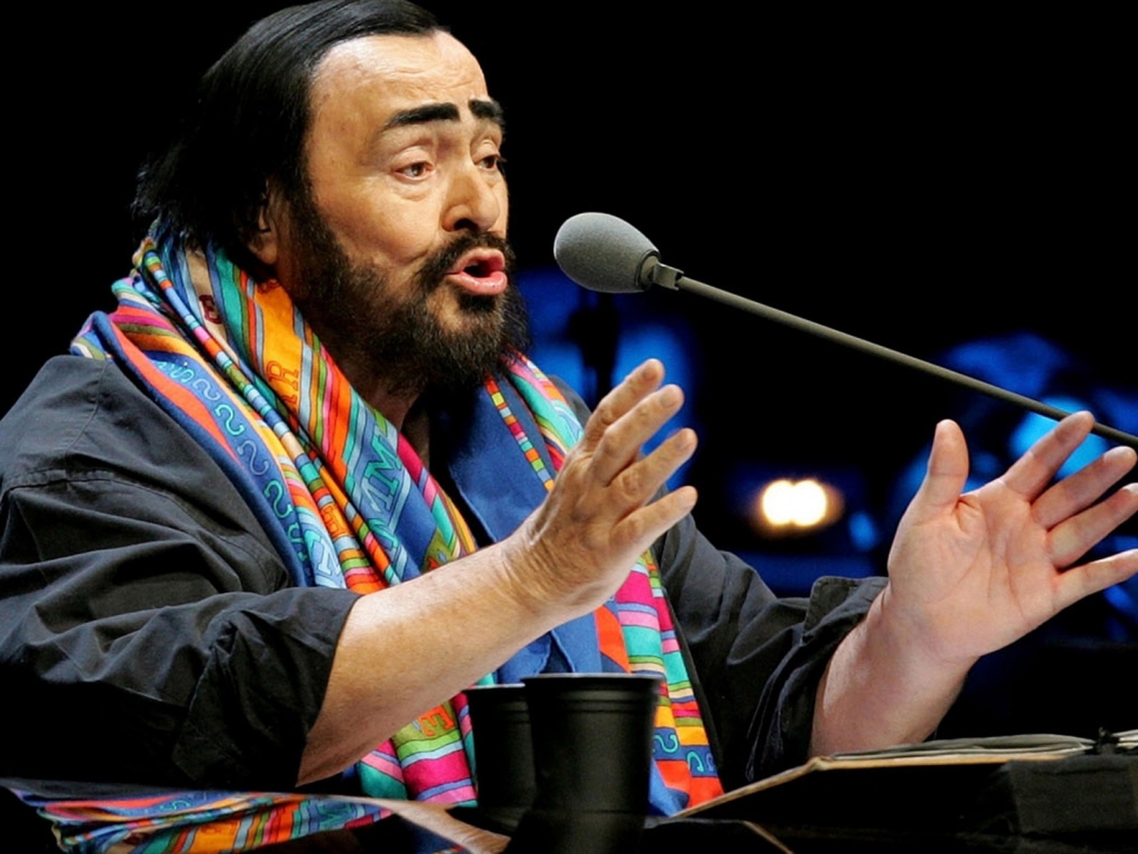 Luciano Pavarotti for 1024 x 768 resolution