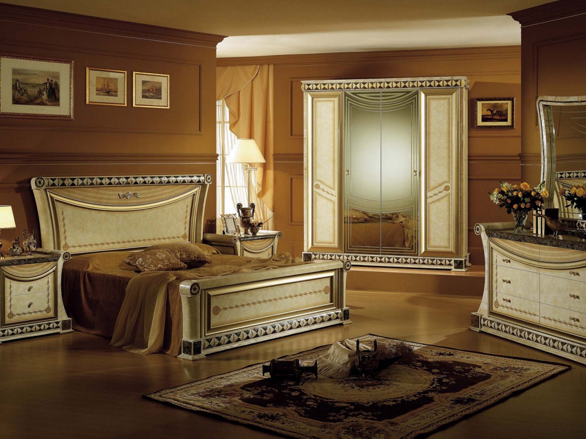 Luxurious bedroom for 1152 x 864 resolution