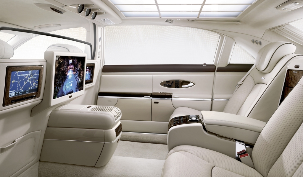 Luxury Maybach Interior for 1024 x 600 widescreen resolution