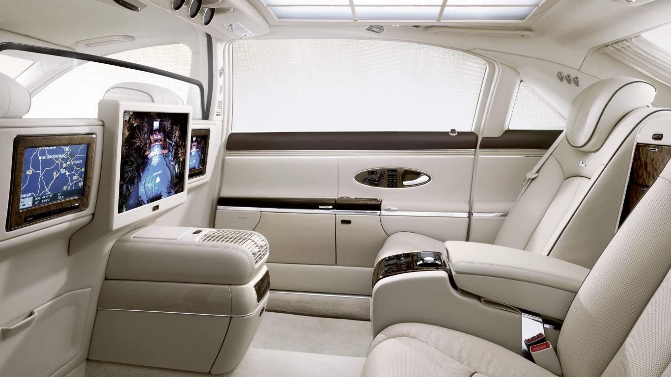Luxury Maybach Interior for 1366 x 768 HDTV resolution