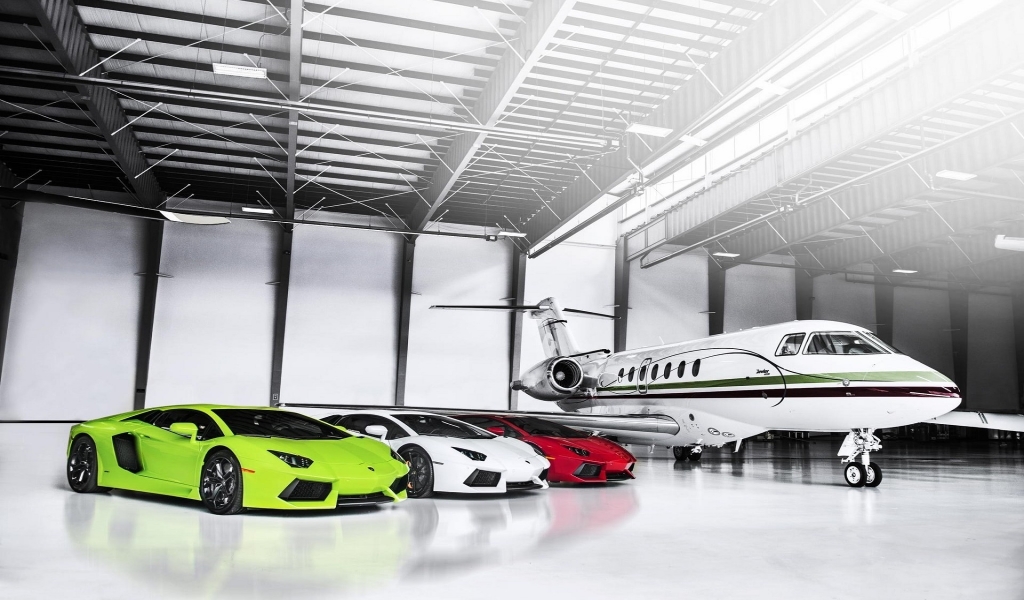 Luxury Private Garage for 1024 x 600 widescreen resolution
