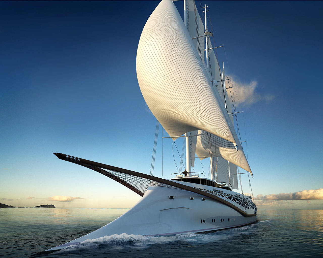 Luxury Yacht for 1280 x 1024 resolution