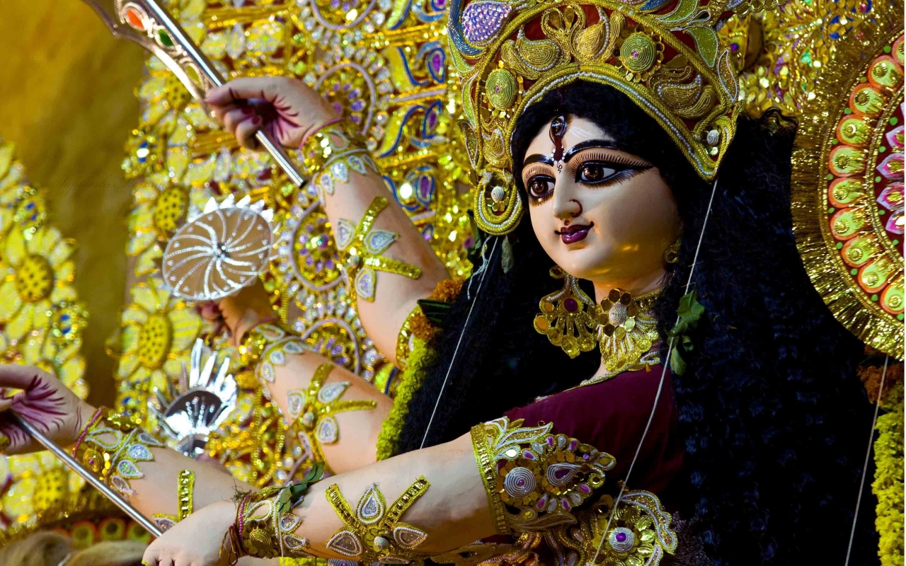 Maa Durga for 1280 x 800 widescreen resolution