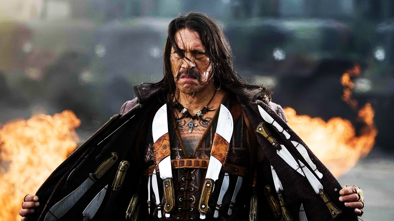 Machete Movie for 1366 x 768 HDTV resolution