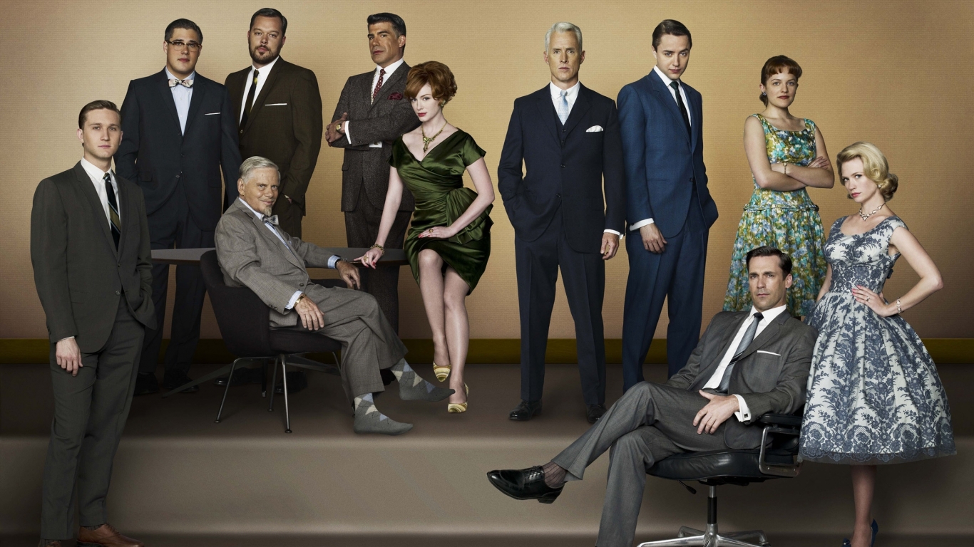 Mad Men Characters for 1366 x 768 HDTV resolution