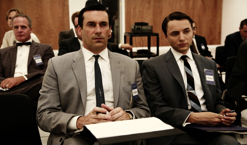 Mad Men - Don and Pete for 1024 x 600 widescreen resolution