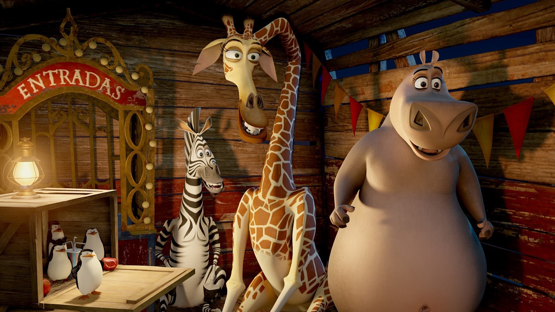 Madagascar 3 Characters for 1920 x 1080 HDTV 1080p resolution