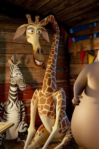 Madagascar 3 Characters for 320 x 480 iPhone resolution
