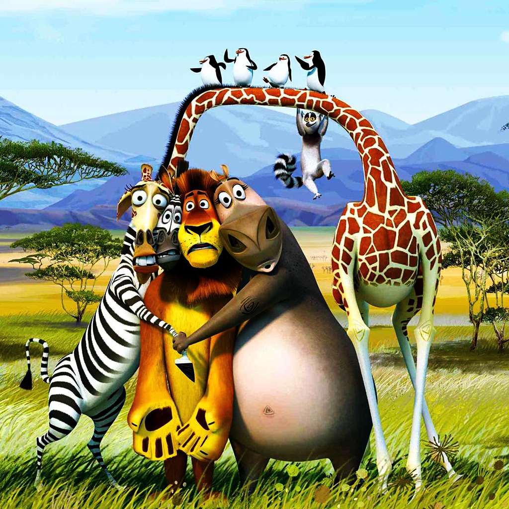 Madagascar 3 Poster for 1024 x 1024 iPad resolution
