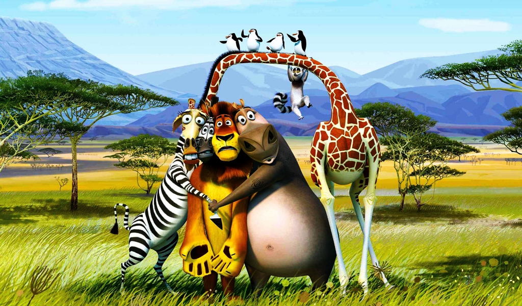 Madagascar 3 Poster for 1024 x 600 widescreen resolution