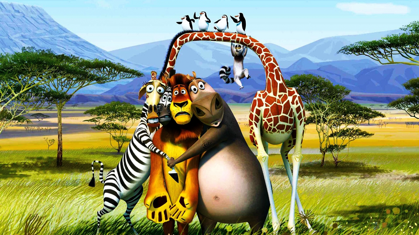 Madagascar 3 Poster for 1366 x 768 HDTV resolution