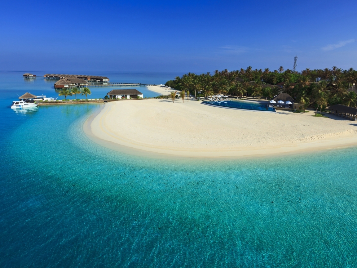 Maldives Luxury Resort for 1152 x 864 resolution