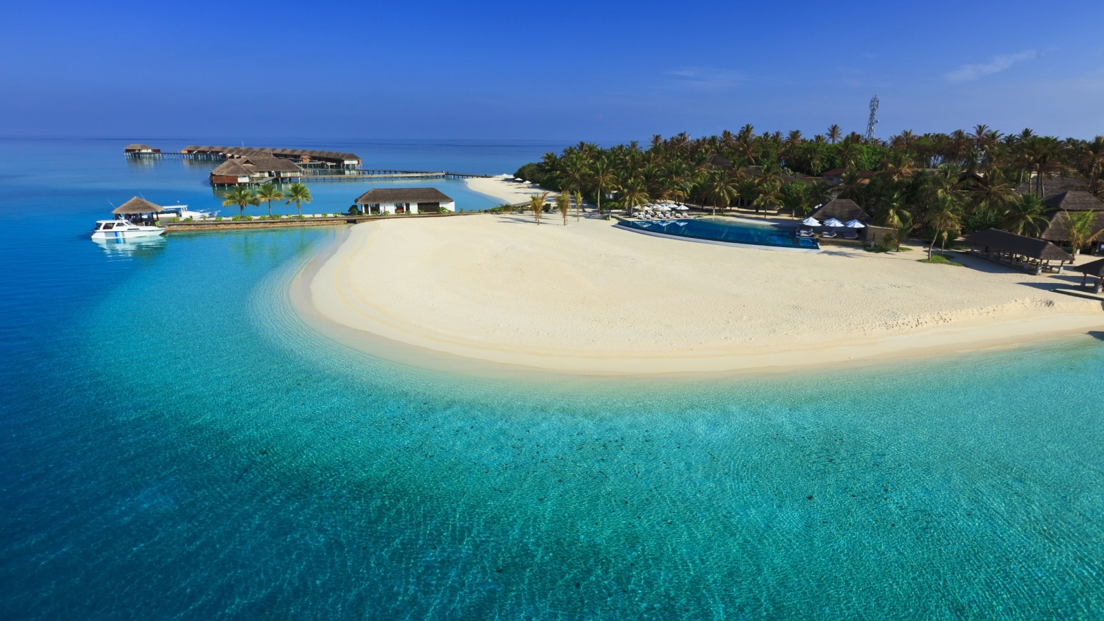 Maldives Luxury Resort for 1600 x 900 HDTV resolution