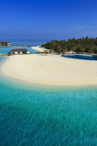 Maldives Luxury Resort for 320 x 480 iPhone resolution